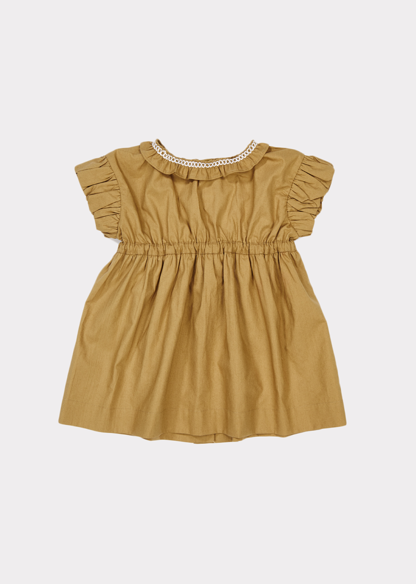 Baby Girls Olive Cotton Dress