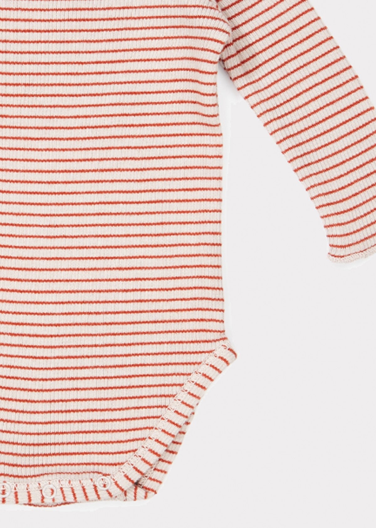 Baby Girls Lavender & Rust Stripe Cotton Babysuits