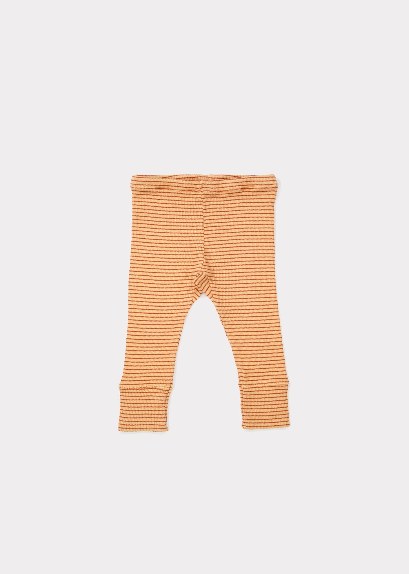 Baby Girls Camel & Rust Cotton Trousers