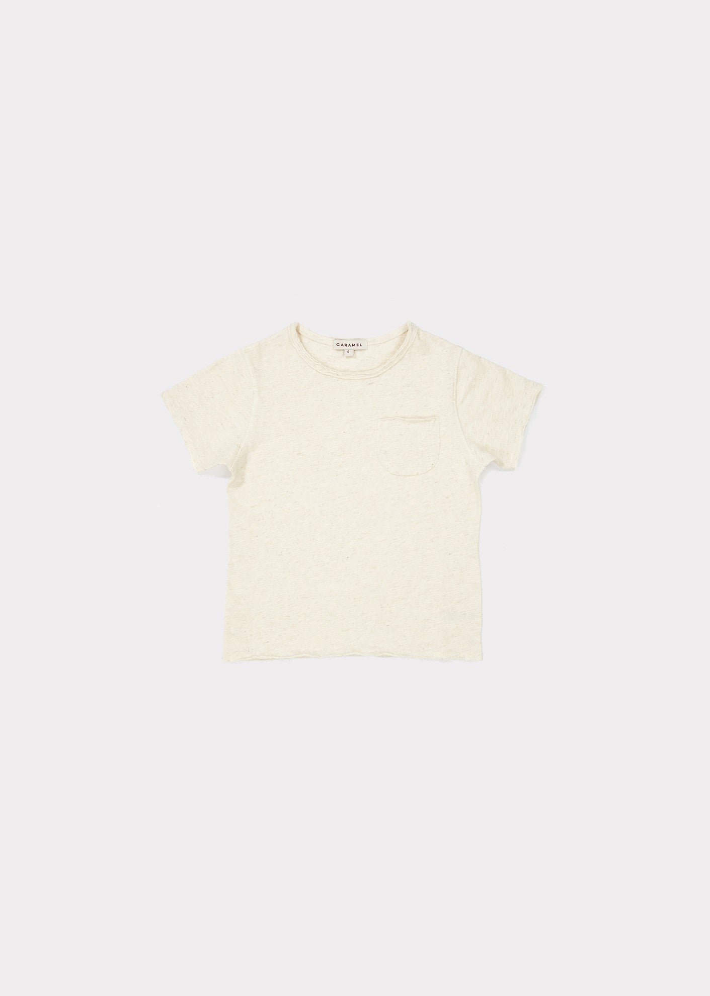 Girls Oatmeal Cotton T-shirt