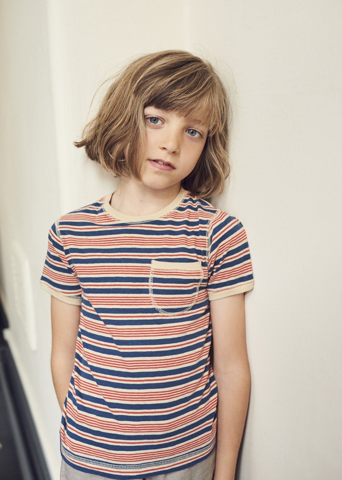Baby Red Stripes Cotton T-shirt