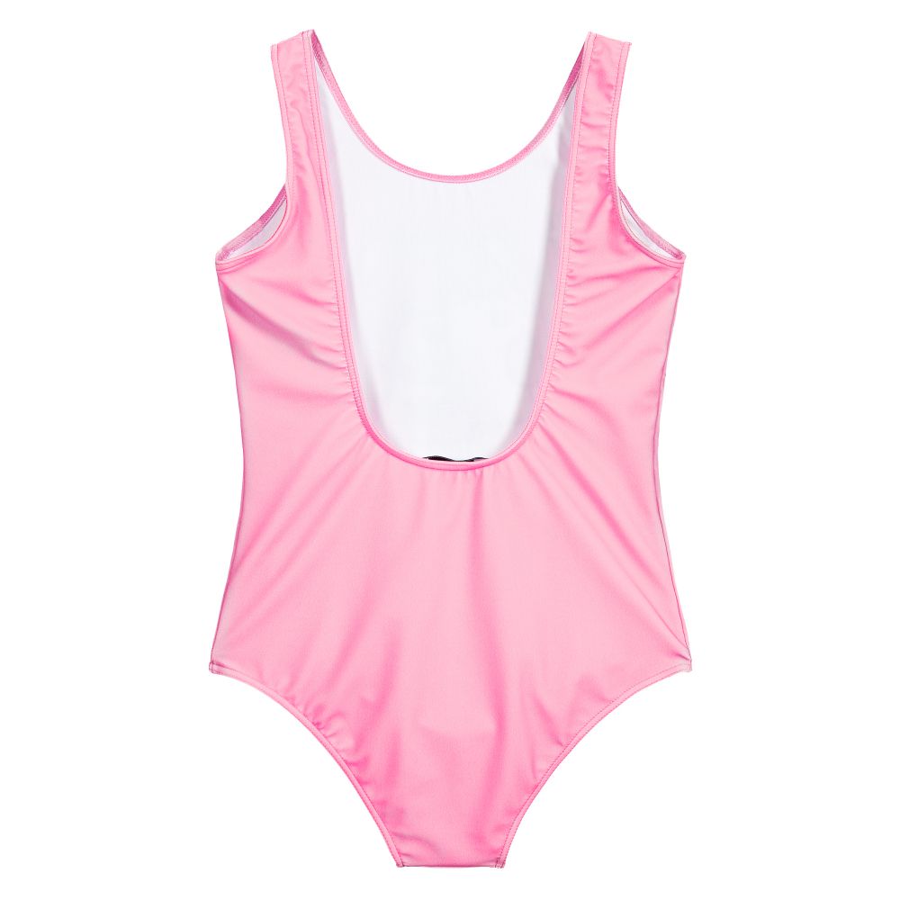 Girls Pink Teddy Swimsuit