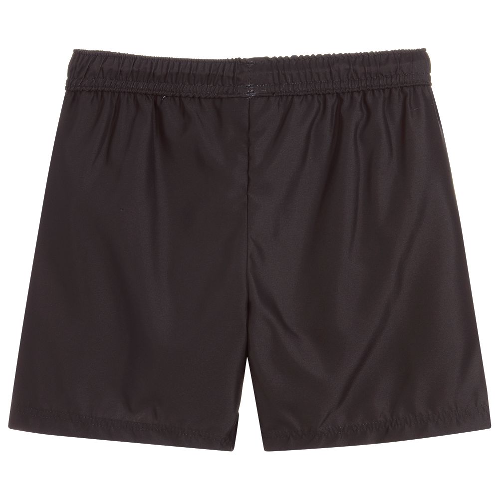 Boys Black Logo Swim Shorts