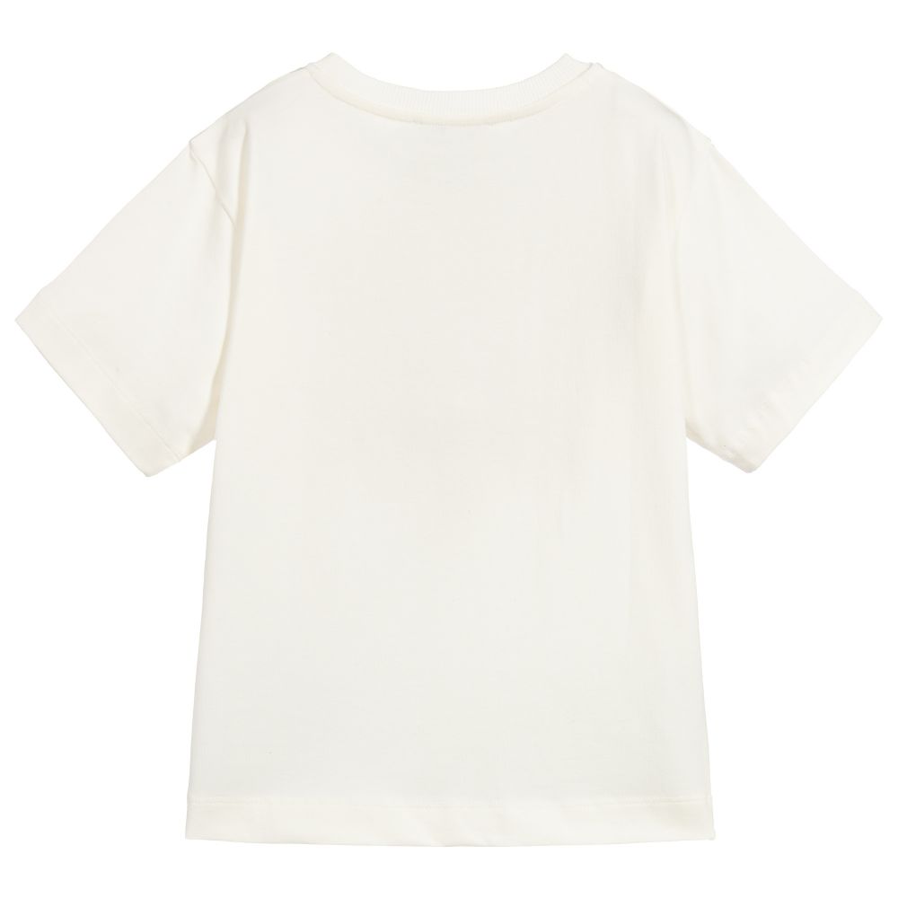 Boys & Girls Ivory Maxi Cotton T-Shirt