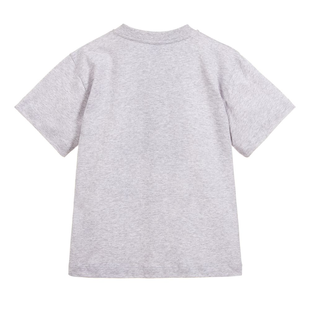 Boys & Girls Grey Maxi Cotton T-Shirt
