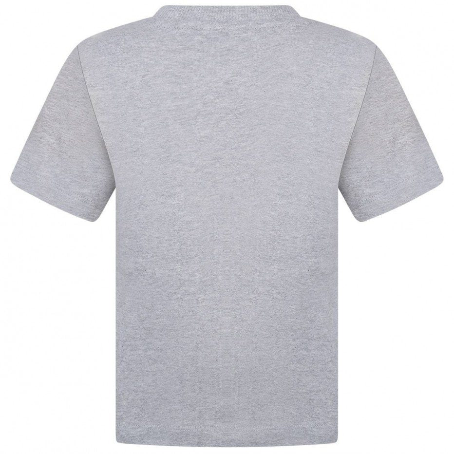Boys Grey Logo Cotton T-shirt