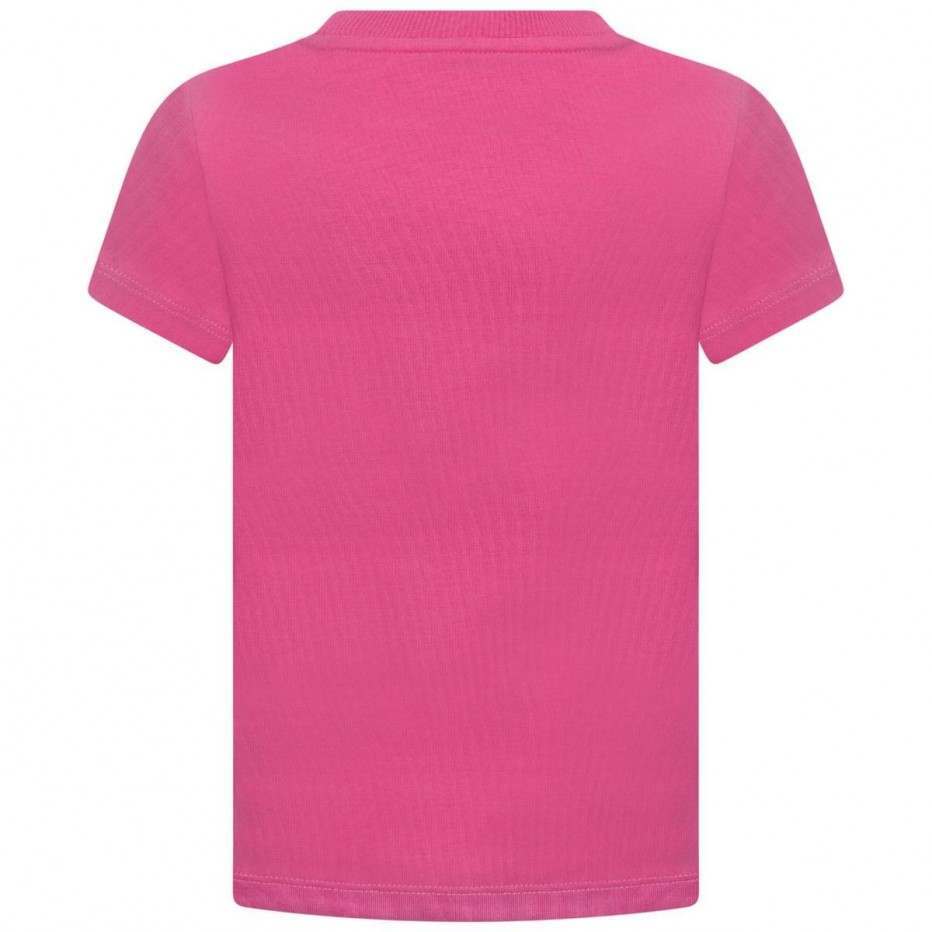Boys & Girls Fuxia Cotton T-Shirt