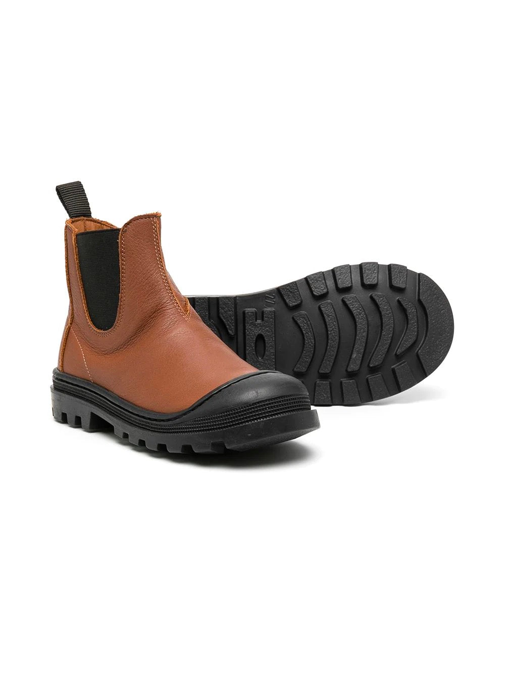 Boys & Girls Brown Leather Boots