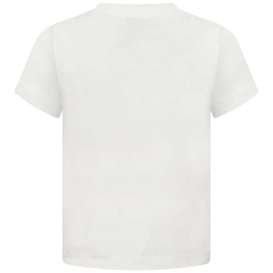 Boys & Girls Ivory Logo Cotton T-shirt