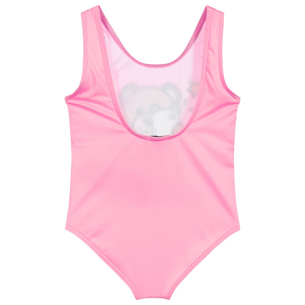 Baby Girls Pink Teddy Swimsuit