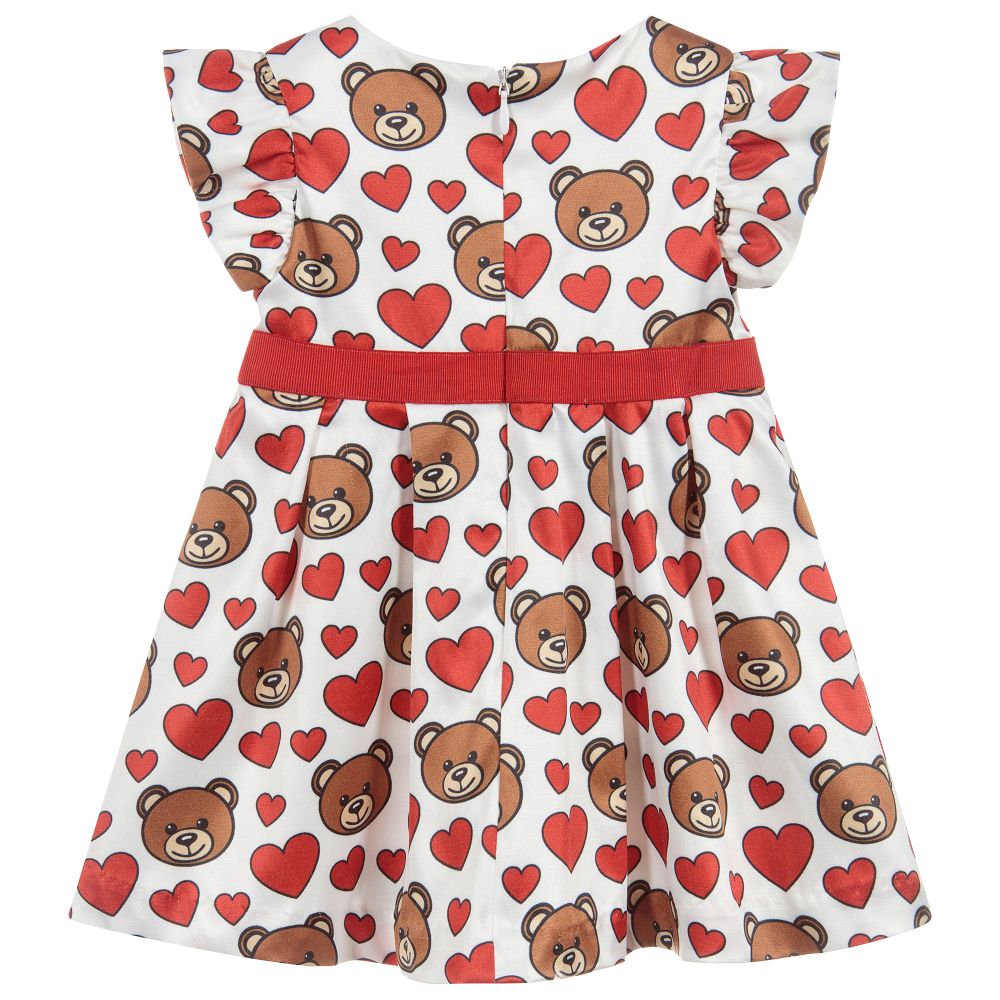 Baby Girls Teddy Satin Dress