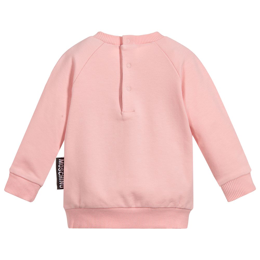 Baby Boys & Girls Pink Teddy Sweatshirt