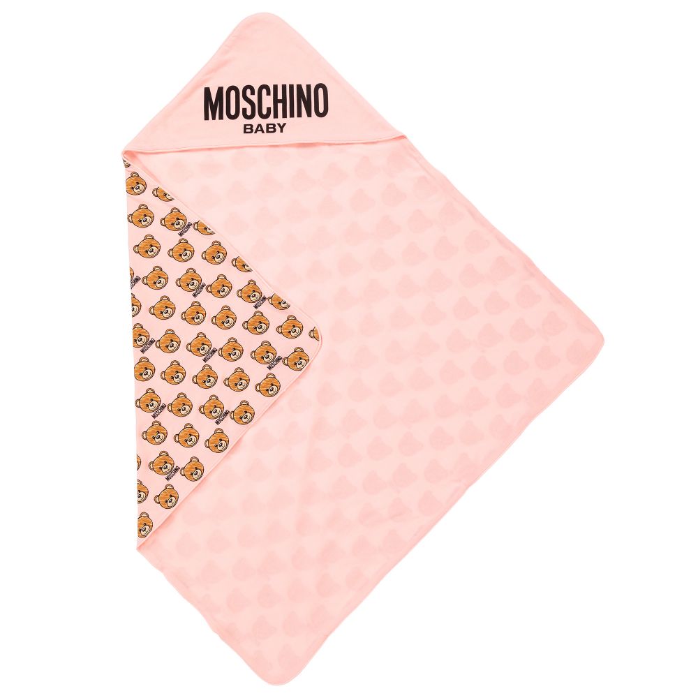 Baby Boys & Girls Pink Teddy Cotton Blanket (73cm)