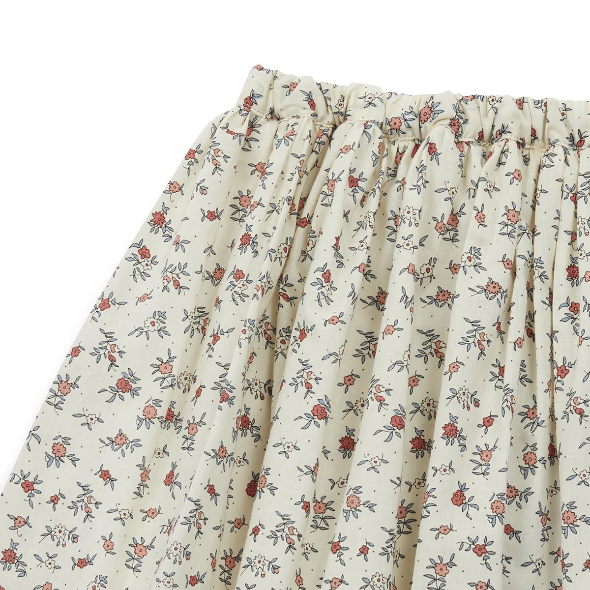 Girls Printed Flowers Cotton Skirt
