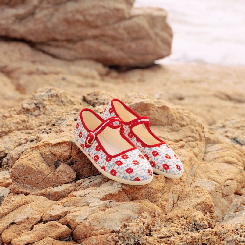 Baby Girls Red Cotton Shoes