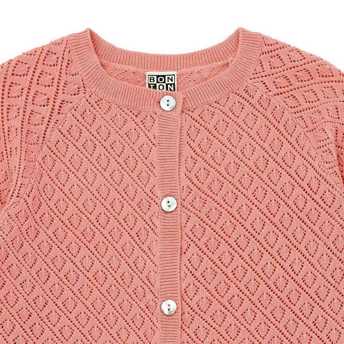 Girls Rose Toucan Cardigan