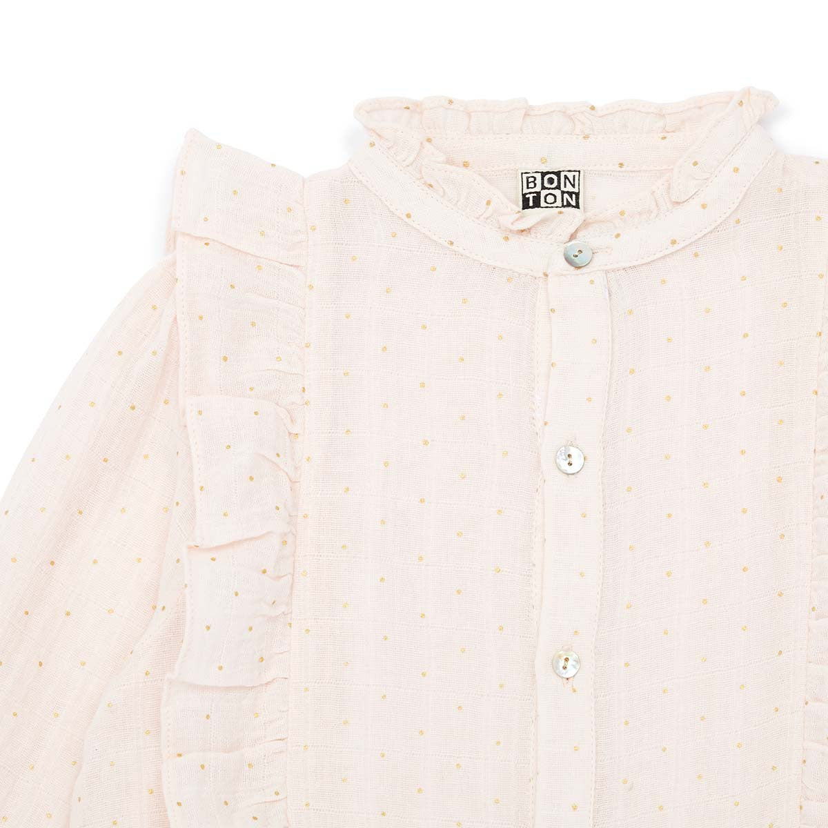 Girls Pink Cotton Shirt