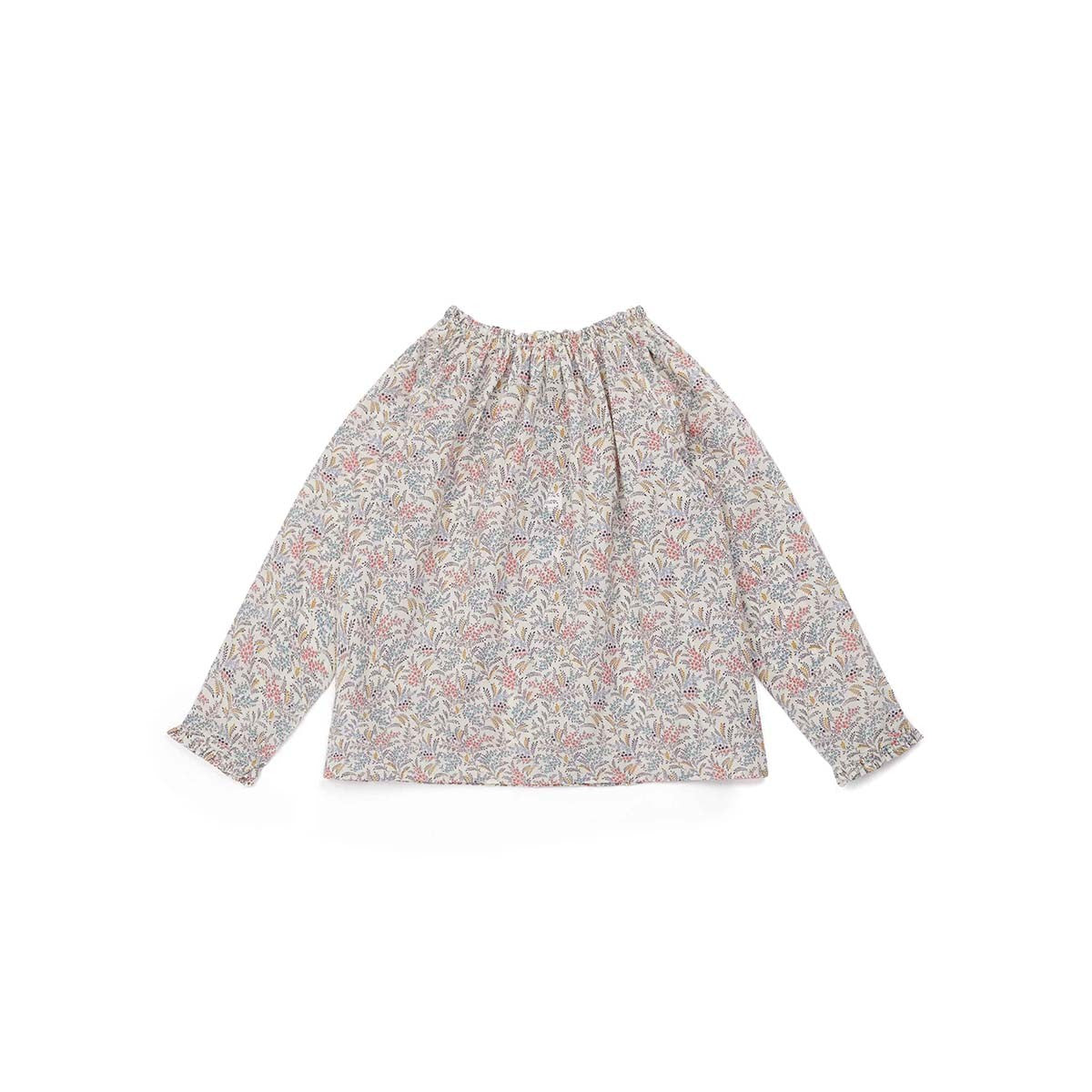 Girls Lavender Printing Cotton Shirt