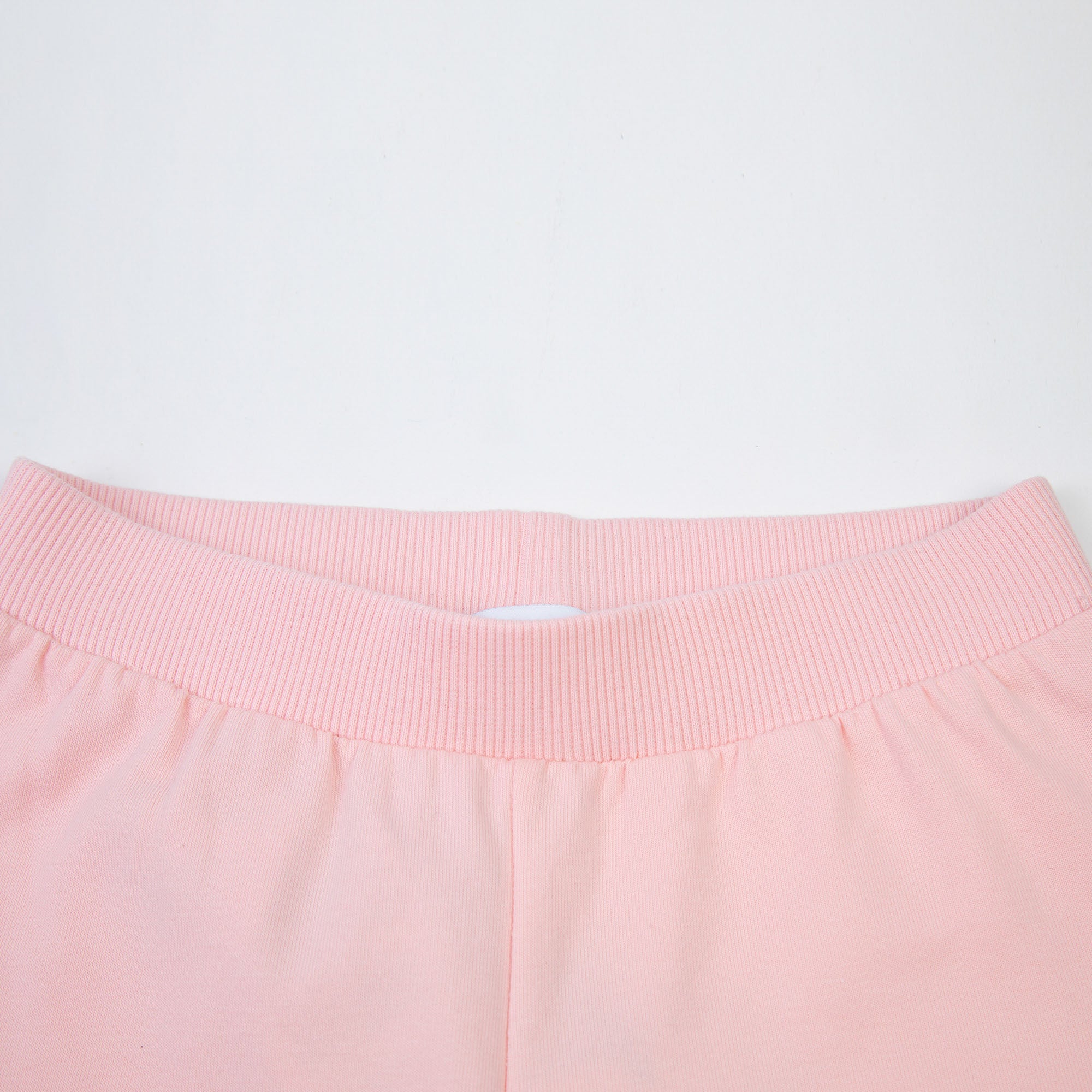 Baby Boys & Girls Pink Logo Cotton Trousers