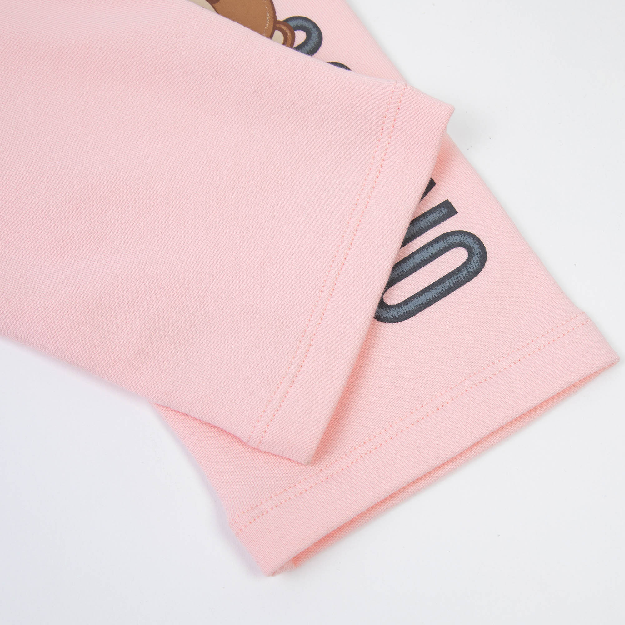 Baby Boys & Girls Pink Logo Cotton Trousers