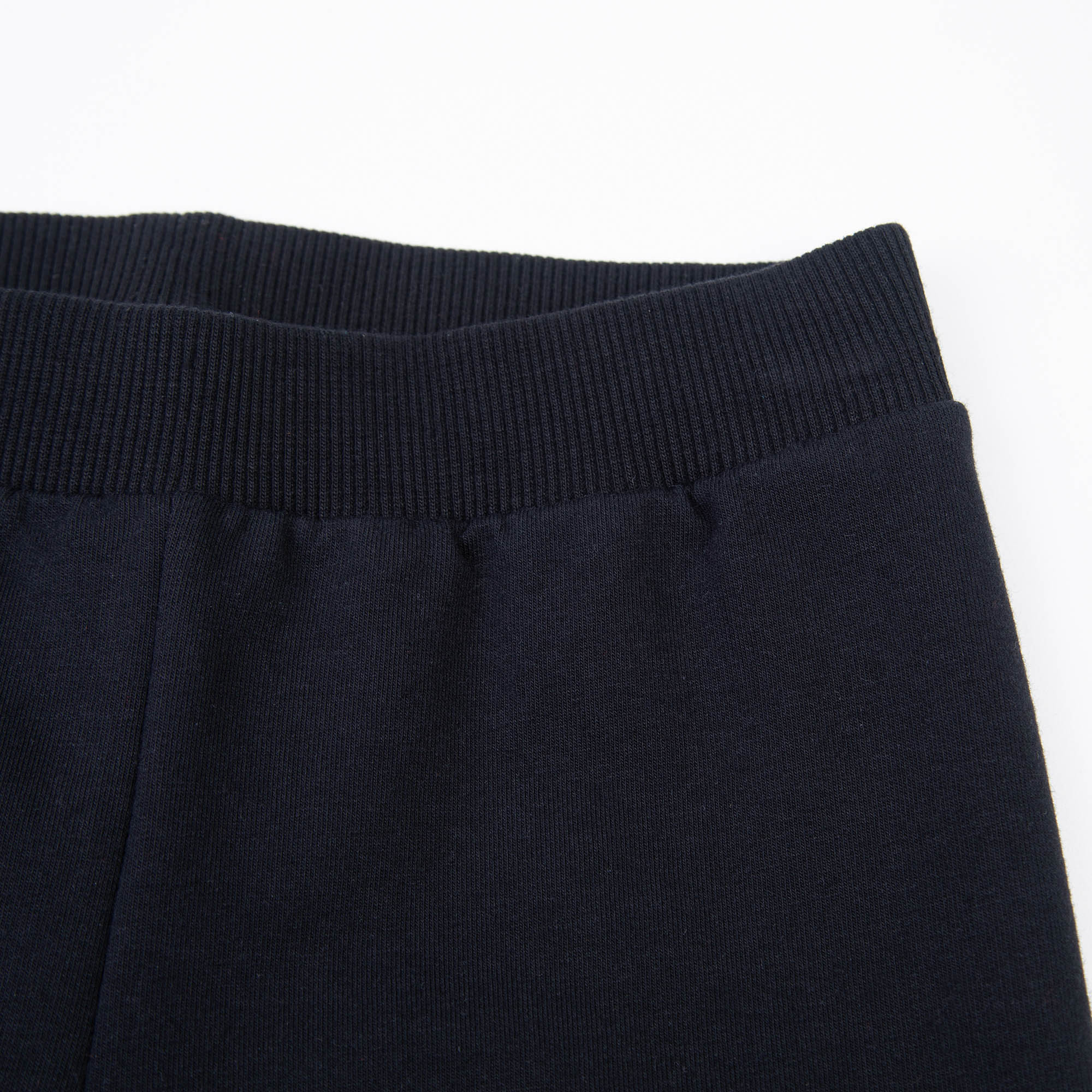 Baby Boys & Girls Black Logo Cotton Trousers