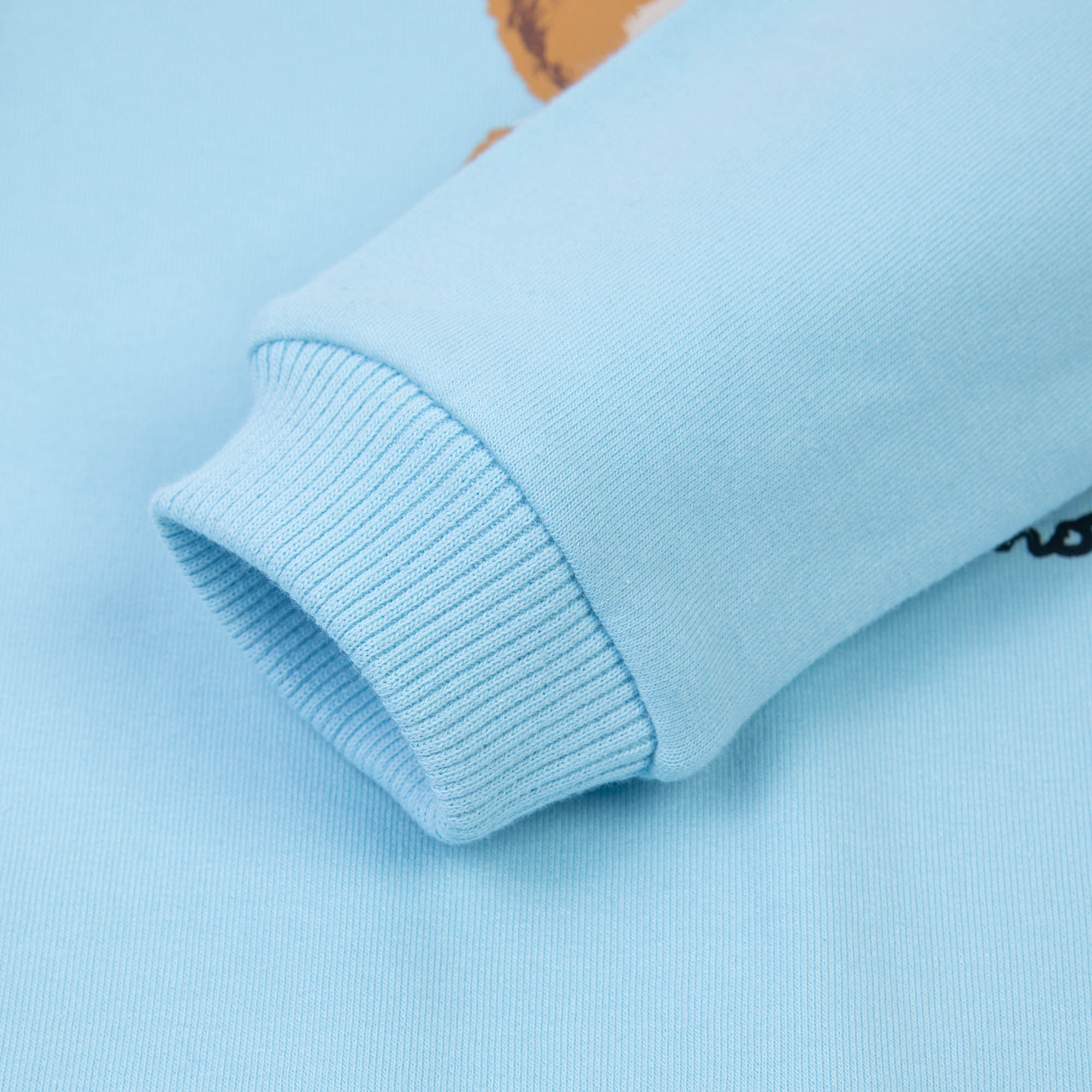 Baby Boys & Girls Blue Logo Cotton Babysuit