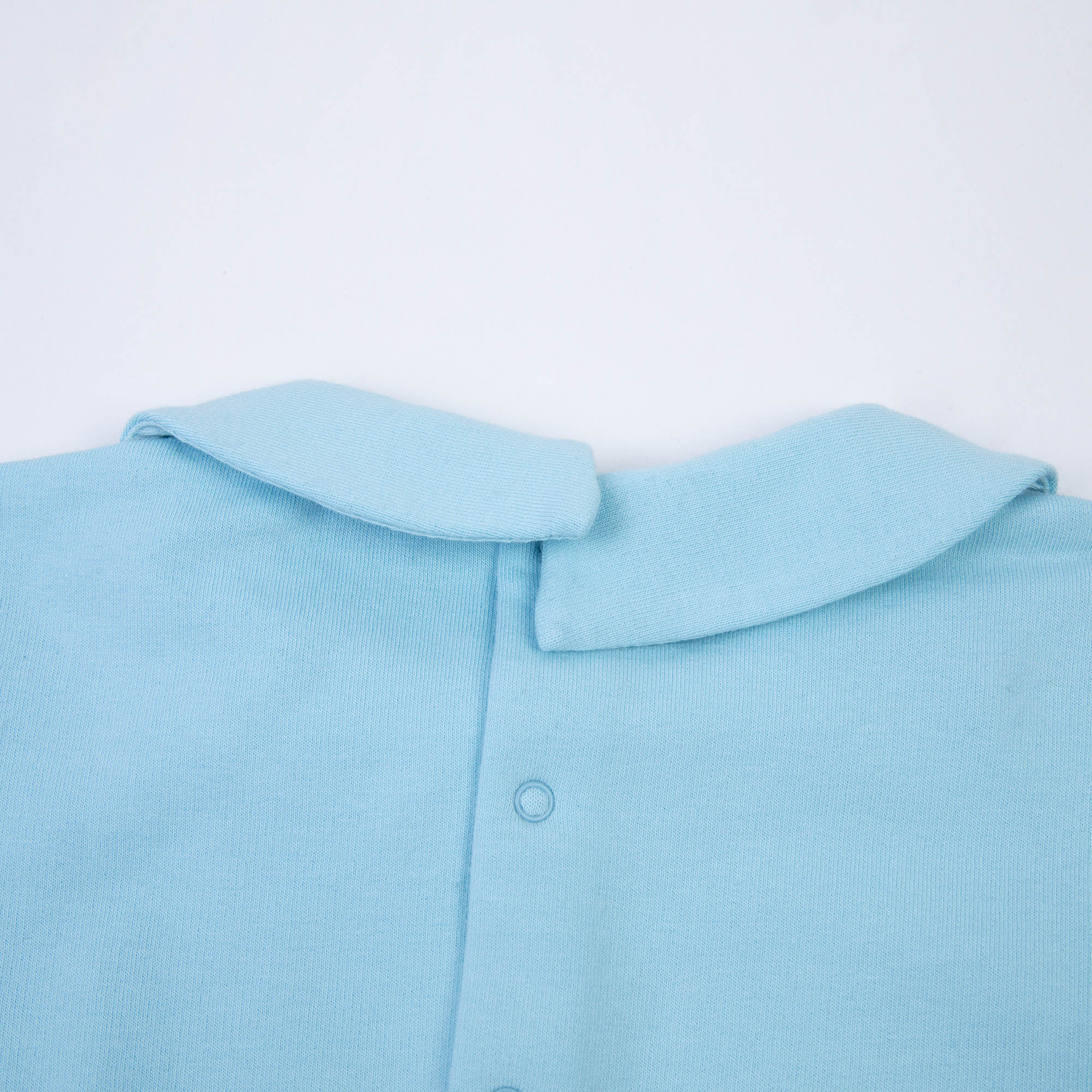 Baby Boys & Girls Blue Logo Cotton Babysuit