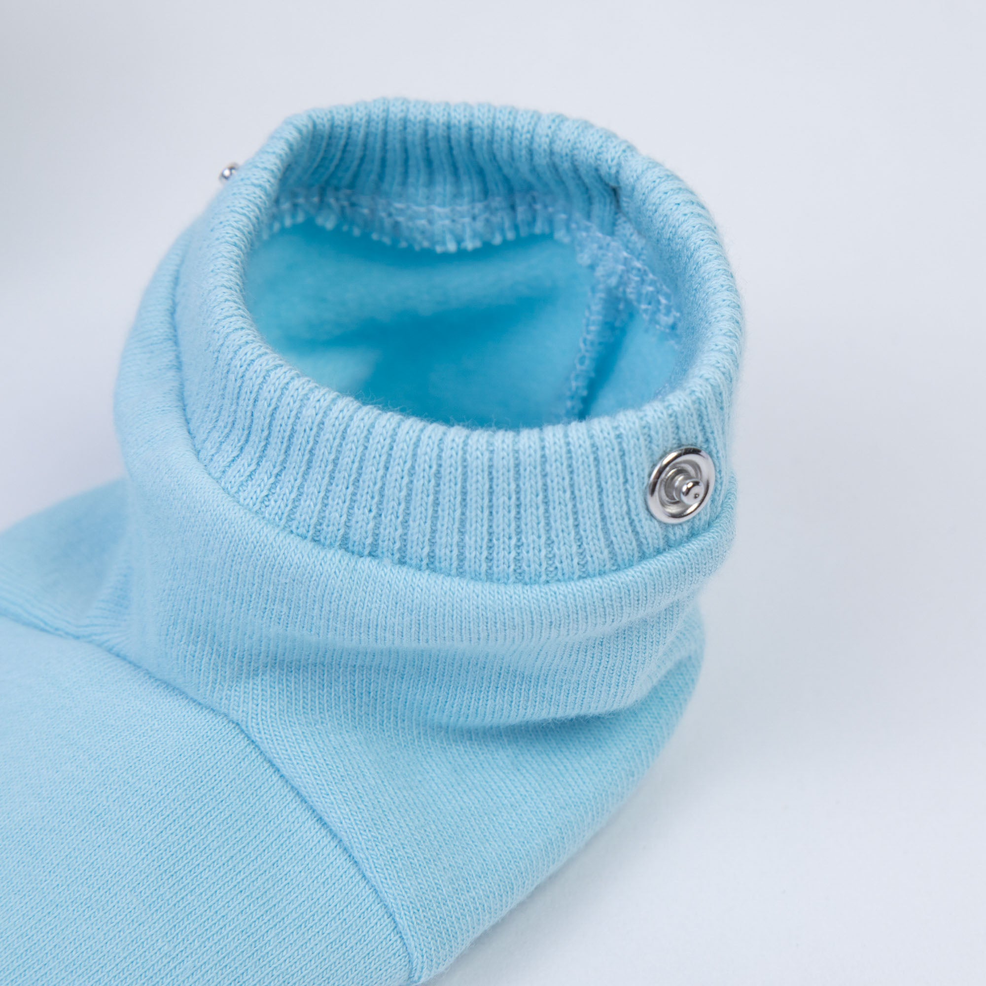 Baby Boys & Girls Blue Logo Cotton Babysuit