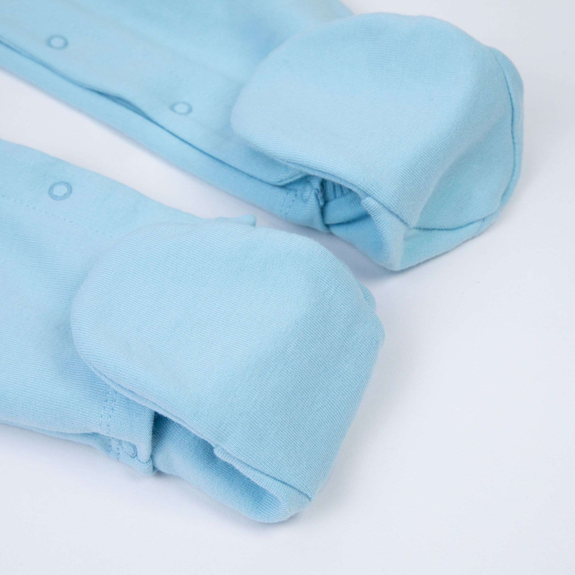 Baby Boys & Girls Blue Logo Cotton Babysuit