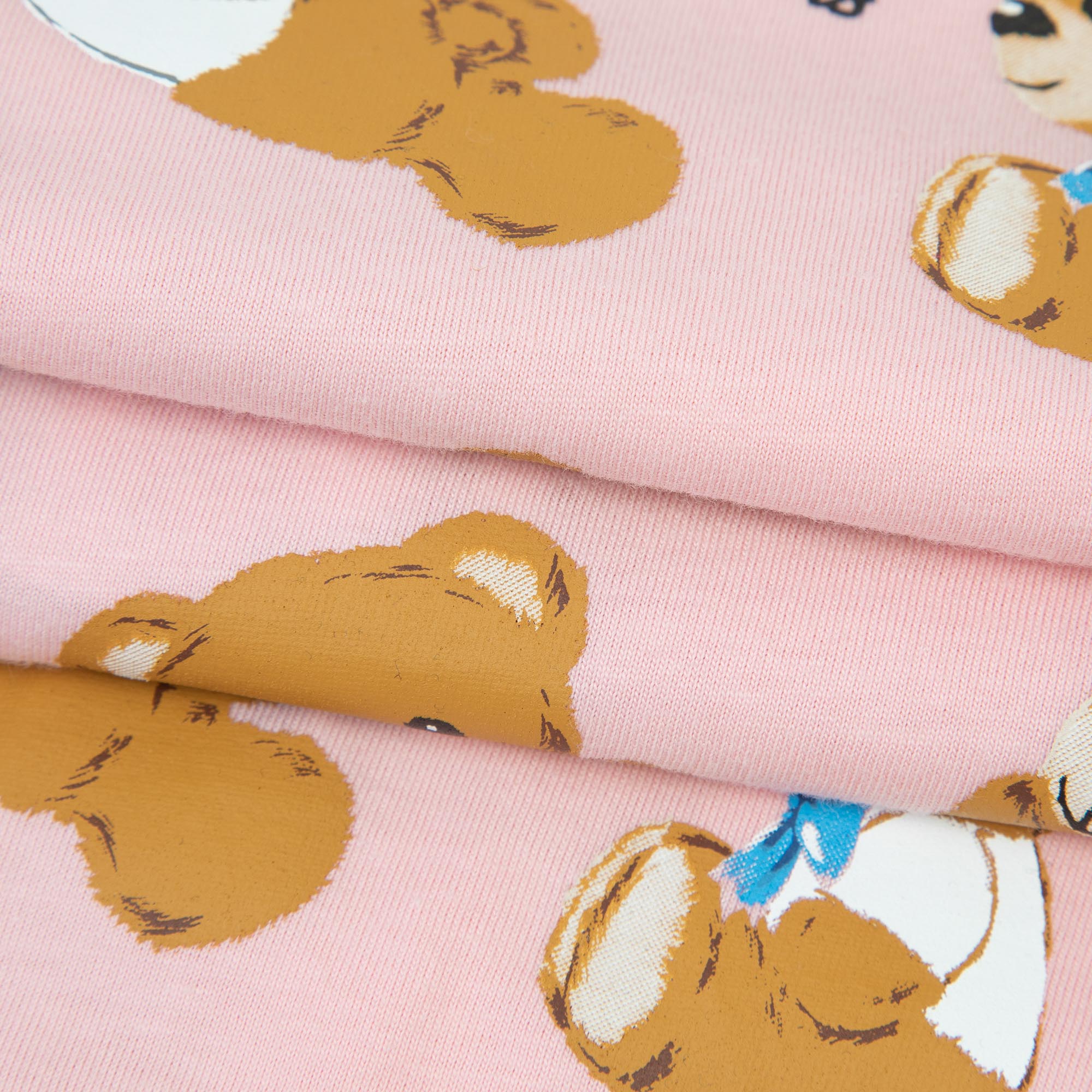 Baby Girls Pink Printed Cotton Babysuit