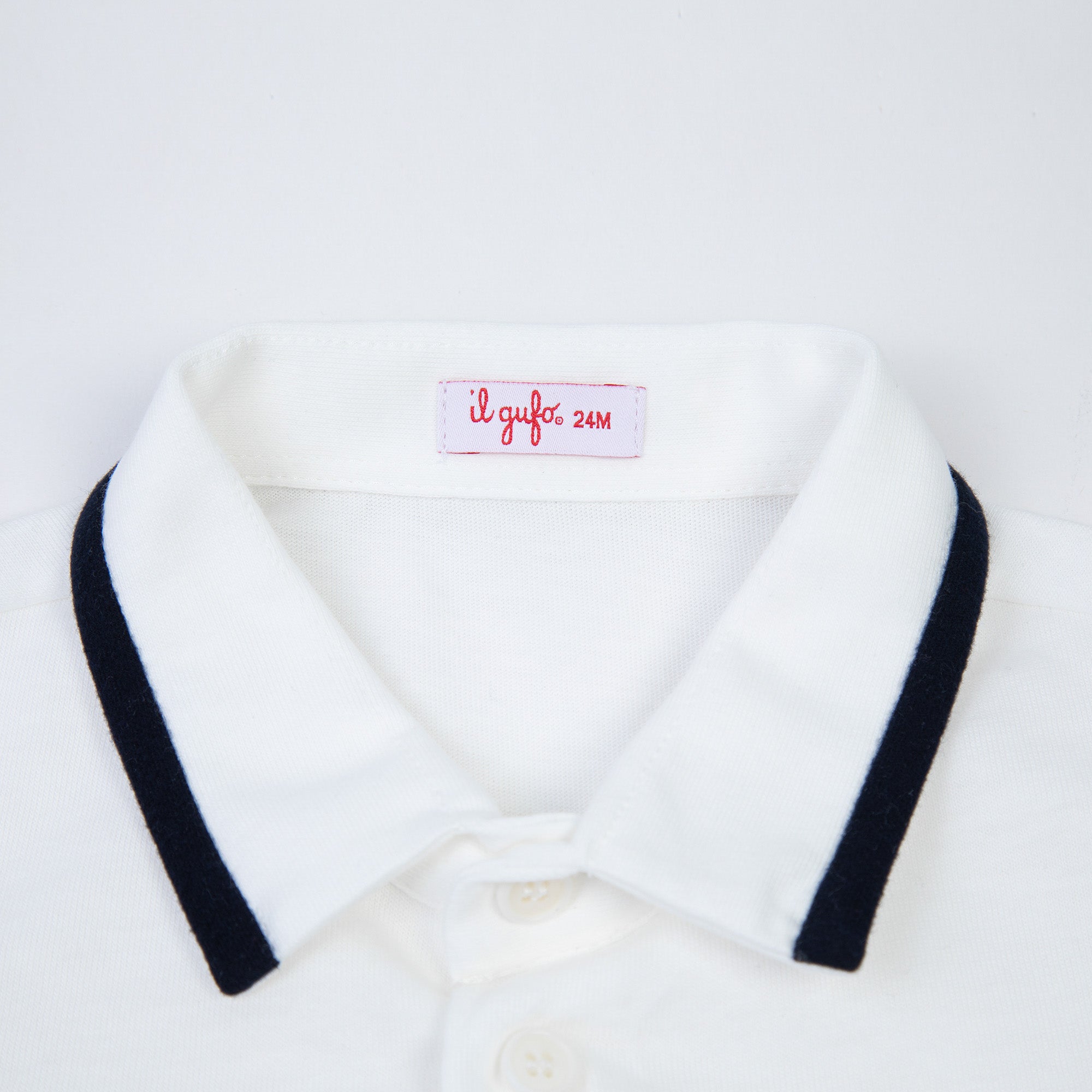 Baby Boys White Cotton Babysuit