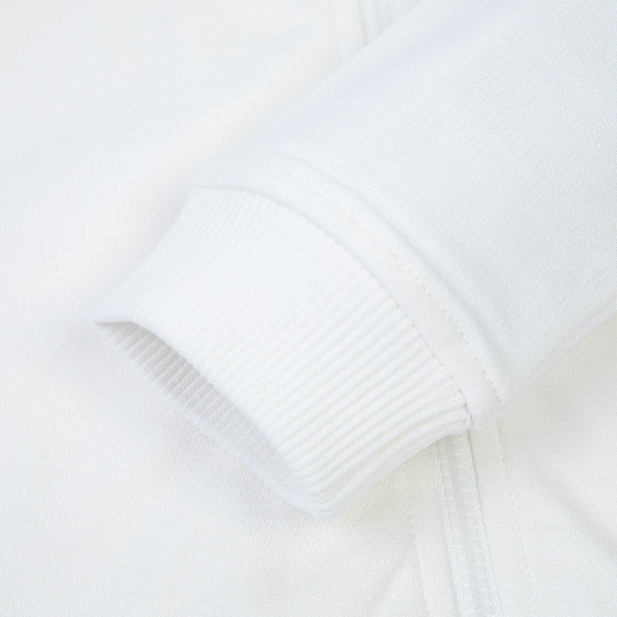 Baby Boys & Girls White Cotton Zipped Top