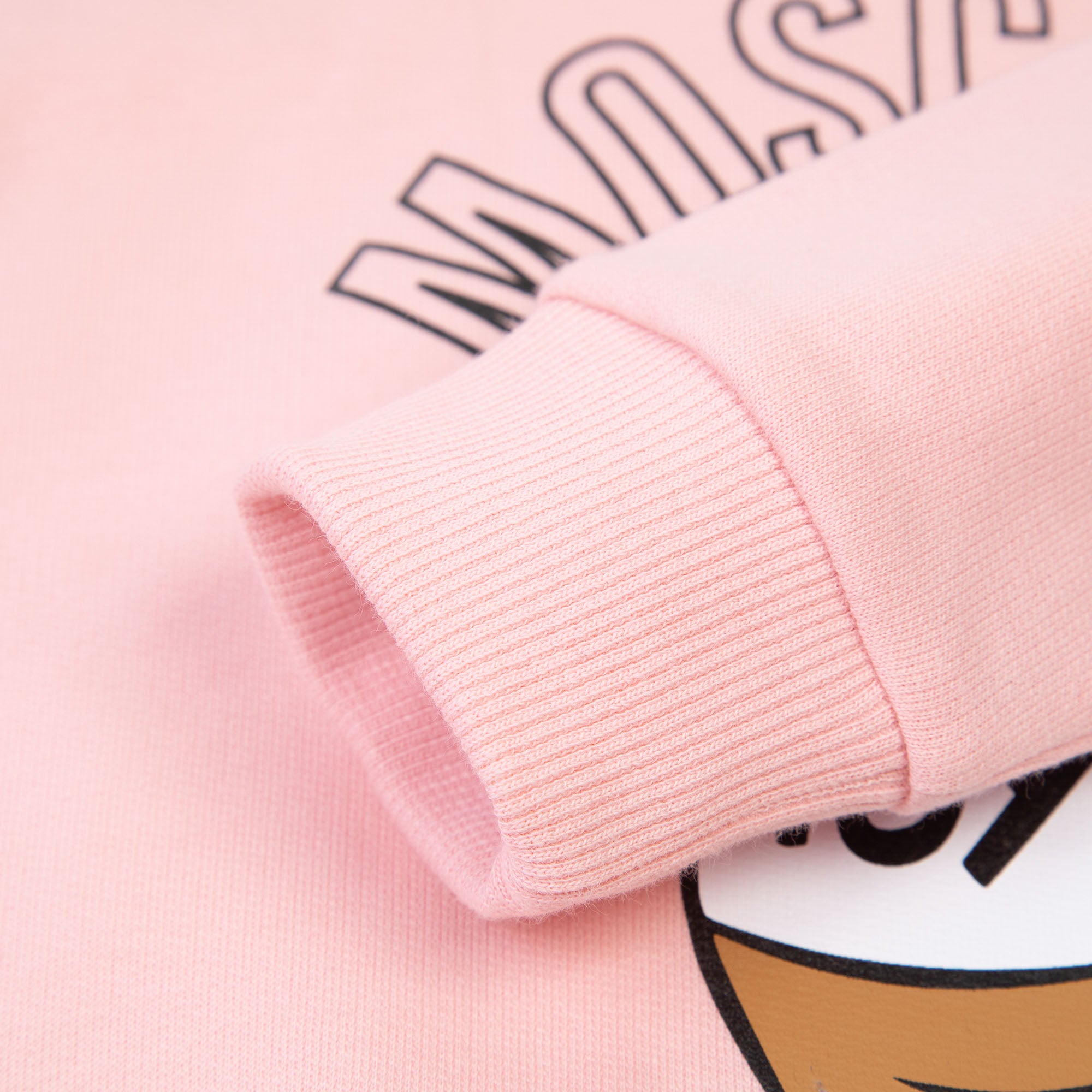 Baby Boys & Girls Pink Logo Cotton Sweatshirt