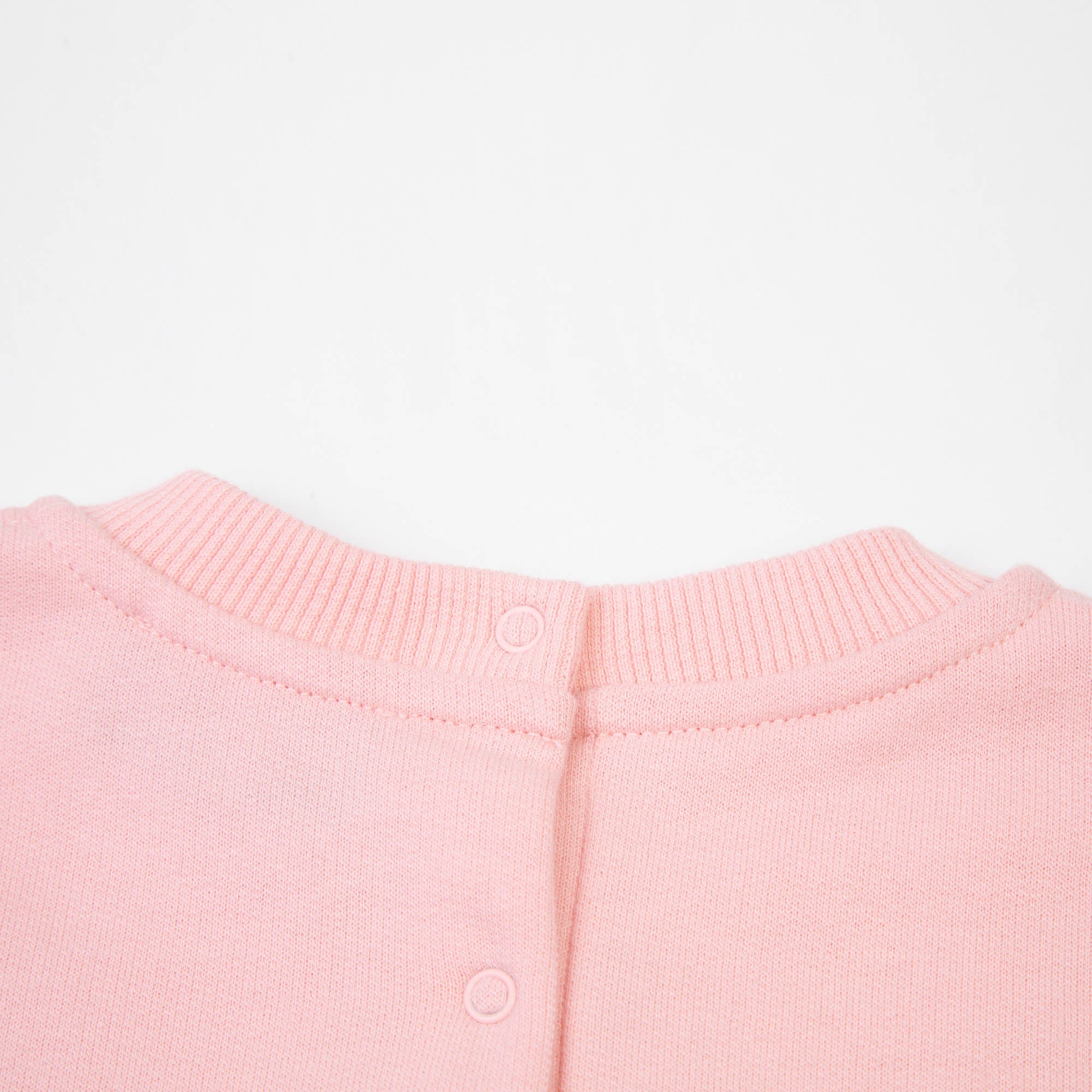 Baby Boys & Girls Pink Logo Cotton Sweatshirt