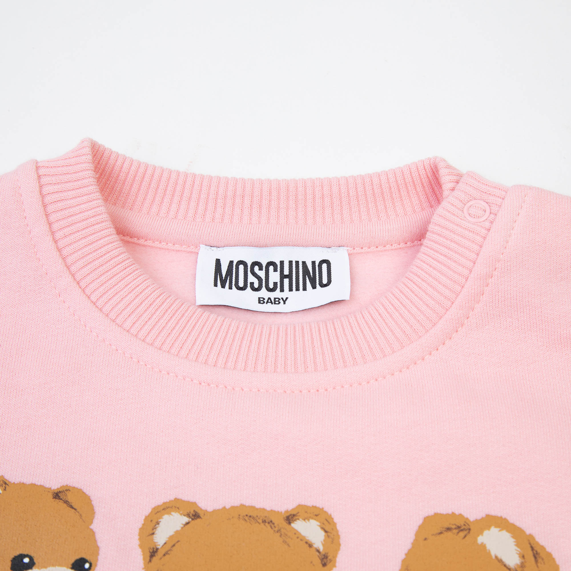 Baby Boys & Girls Pink Printed Cotton Sweatshirt