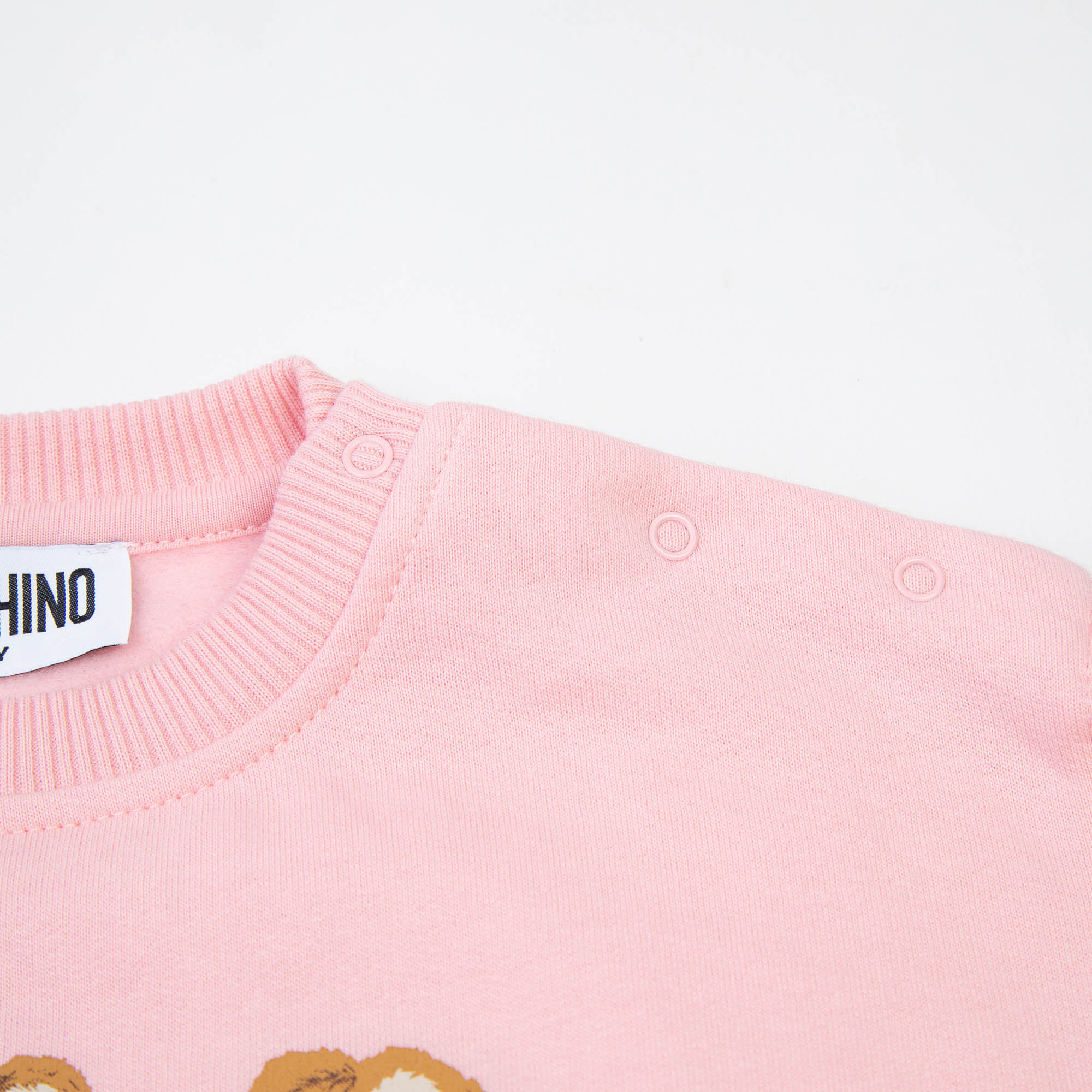 Baby Boys & Girls Pink Printed Cotton Sweatshirt