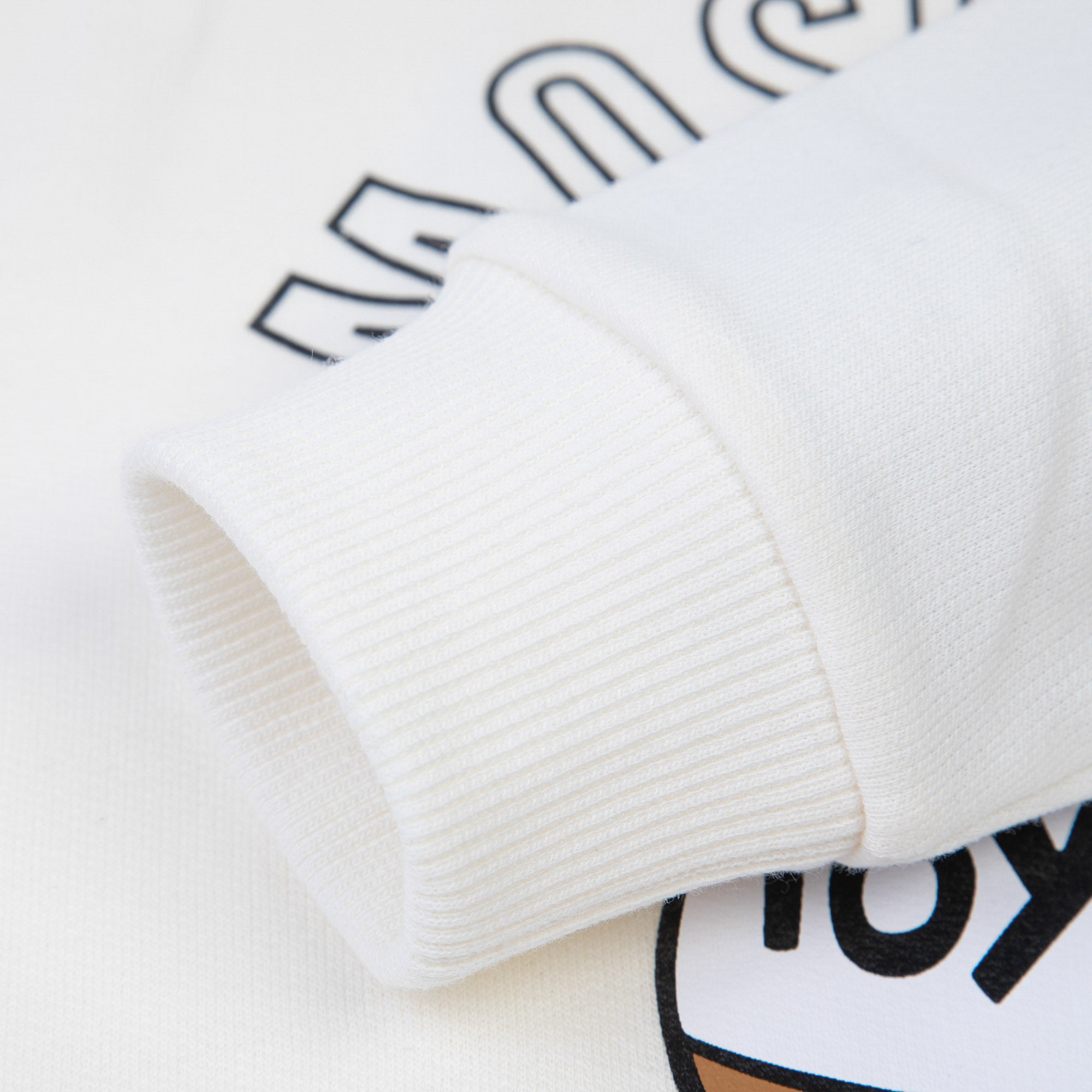 Baby Boys & Girls White Cotton Sweatshirt