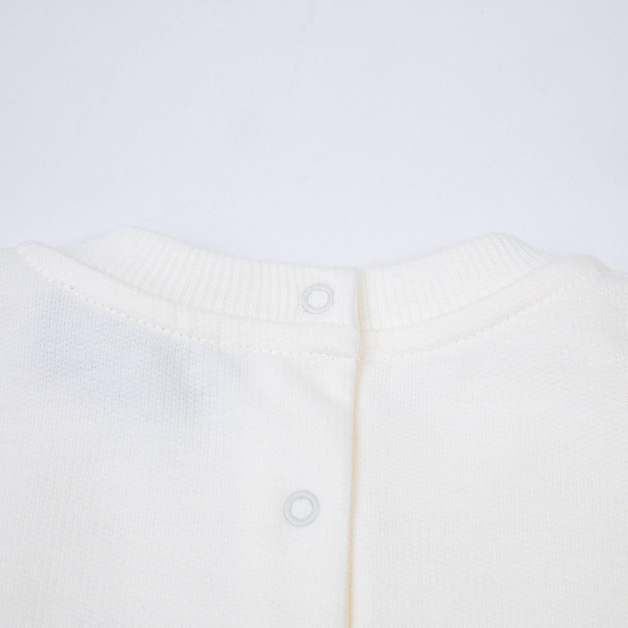 Baby Boys & Girls White Cotton Sweatshirt