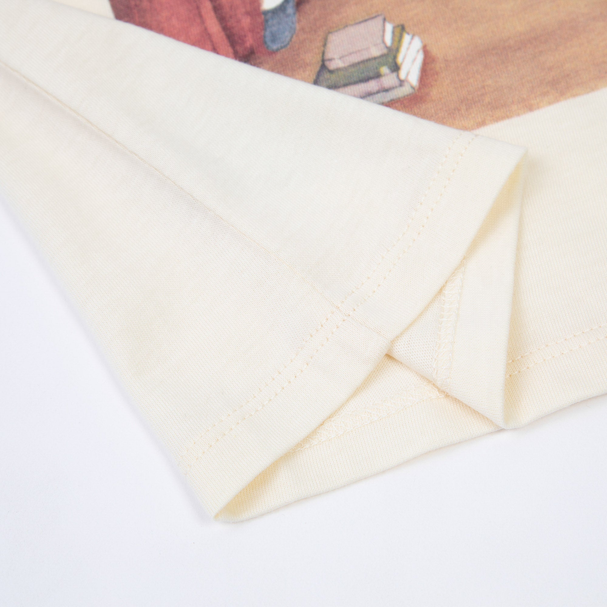 Baby Boys & Girls White Printed Cotton T-Shirt