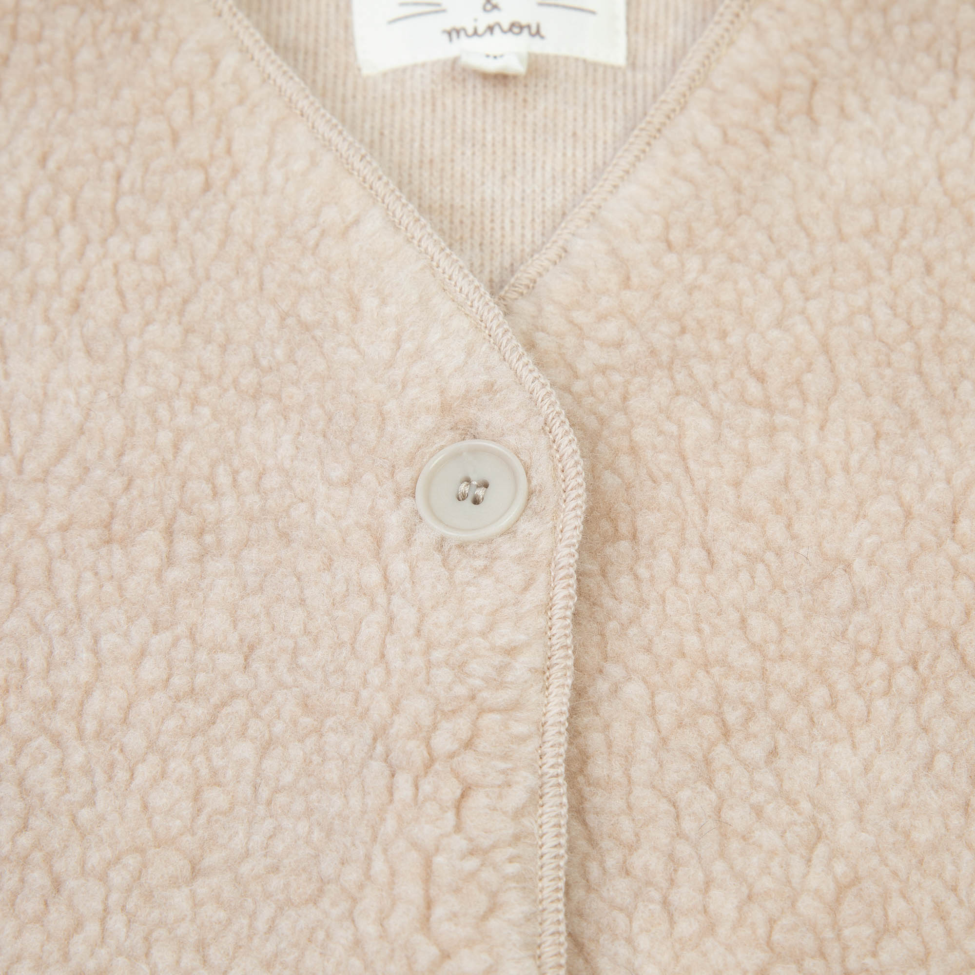 Baby Girls Beige Gilet