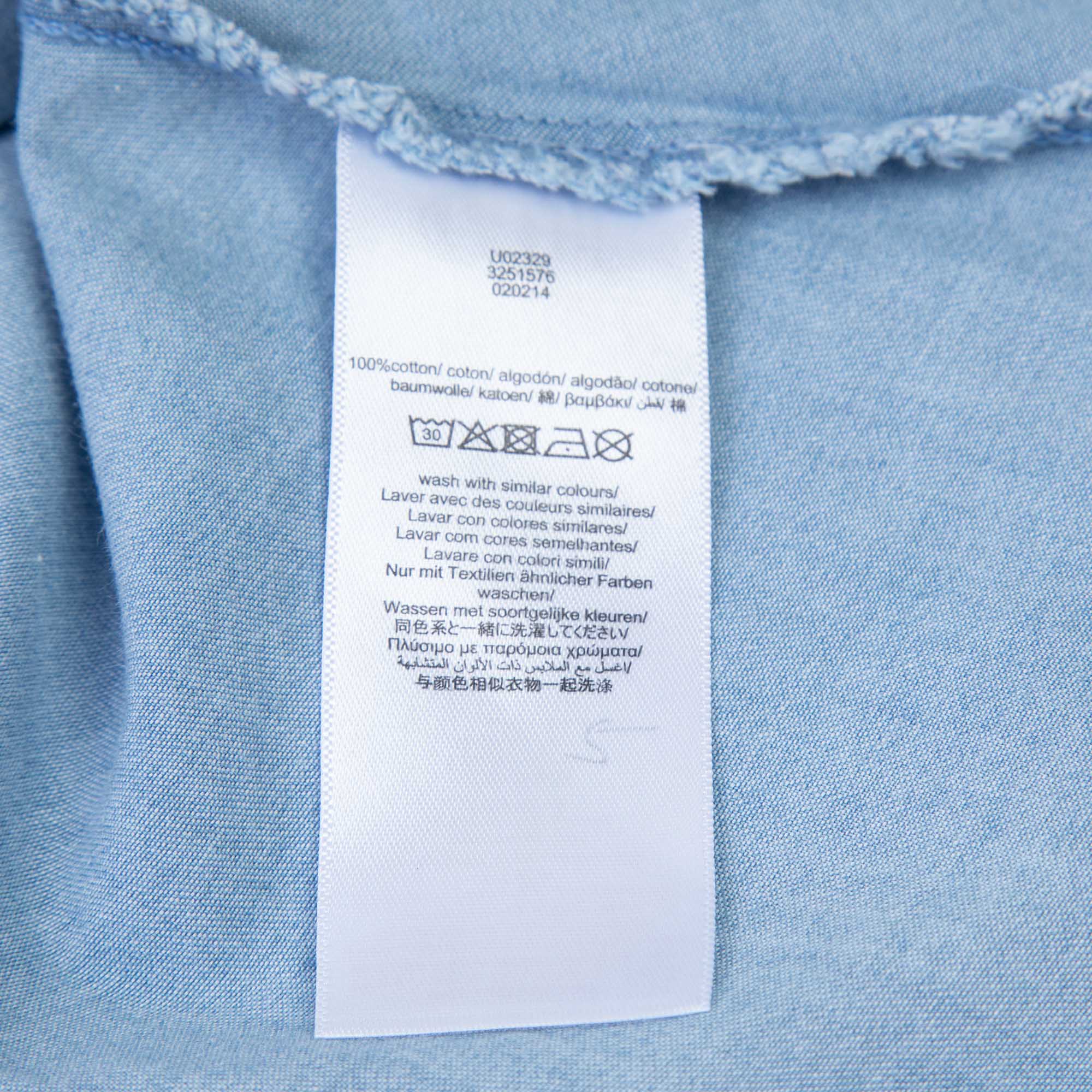 Baby Girls Blue Denim Dress Set