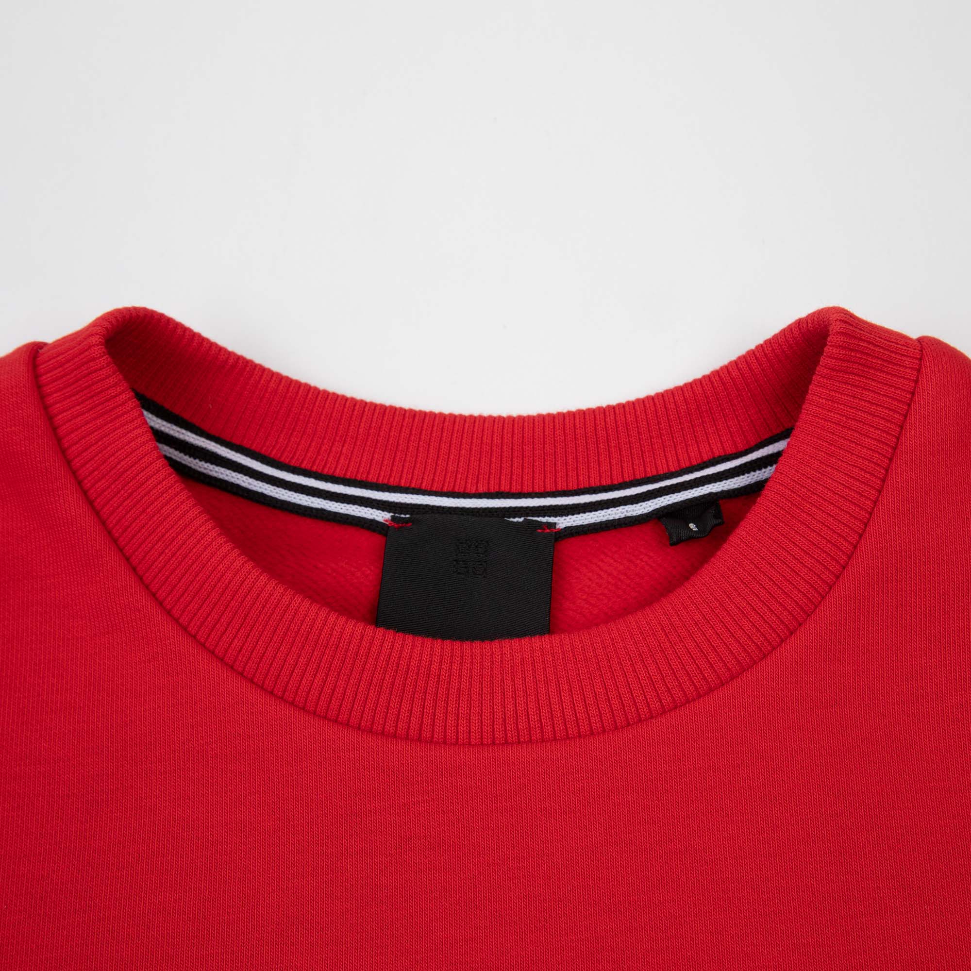Boys Red Logo Cotton Sweatshirt