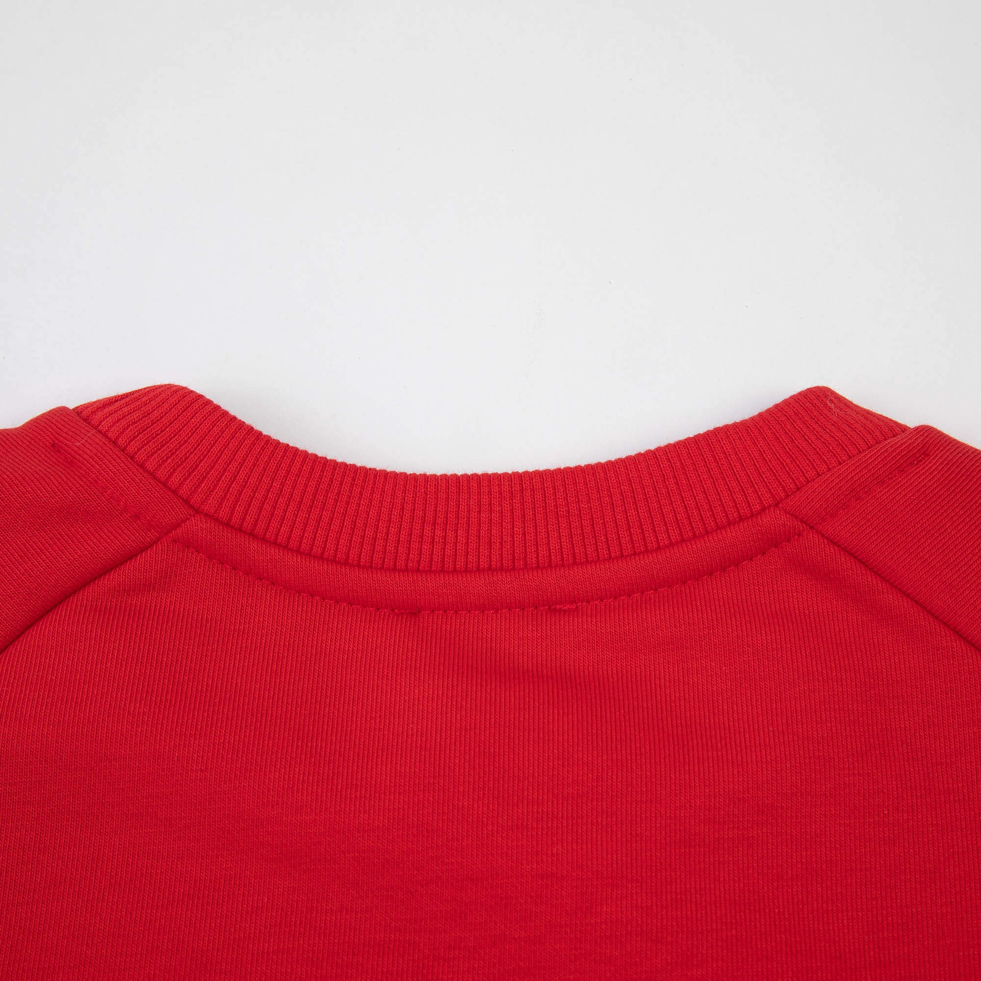 Boys Red Logo Cotton Sweatshirt