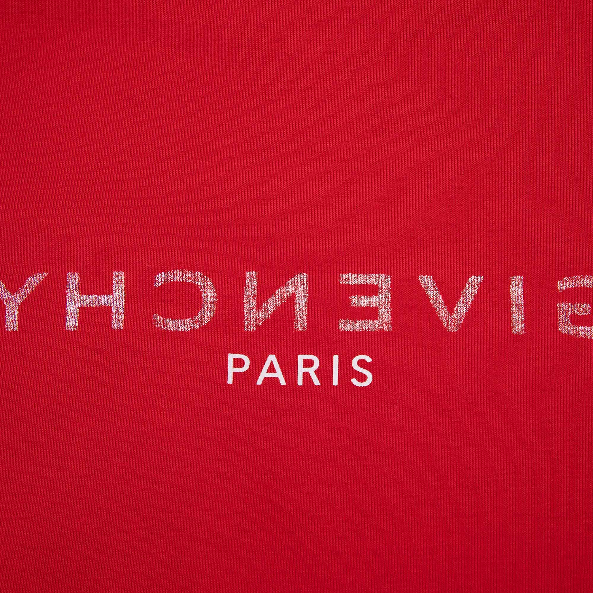 Boys Red Logo Cotton Sweatshirt