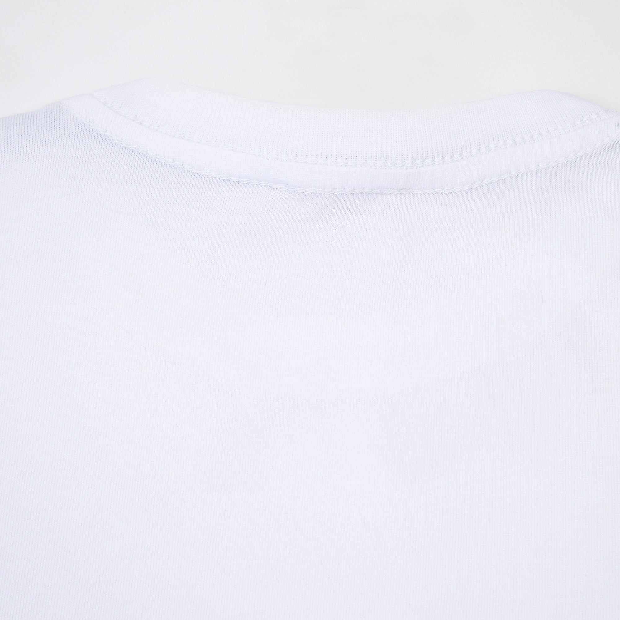 Boys White Printed Cotton T-Shirt