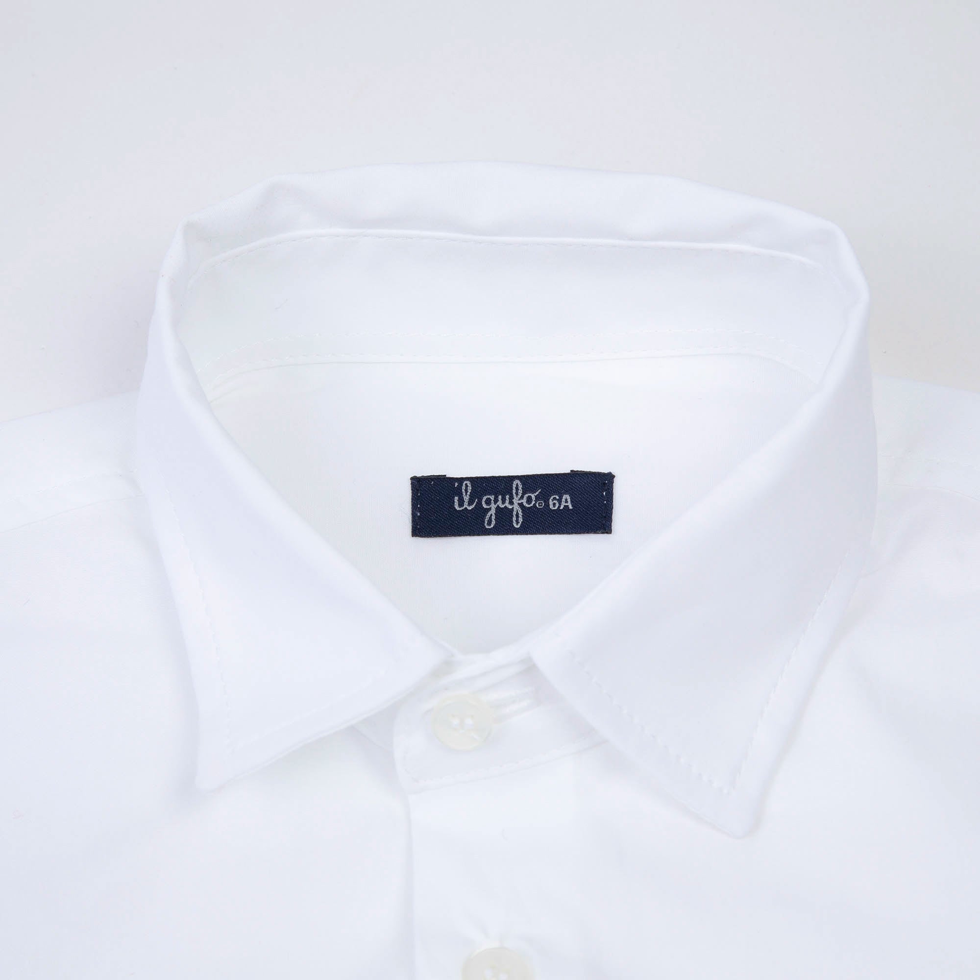 Boys White Cotton Shirt