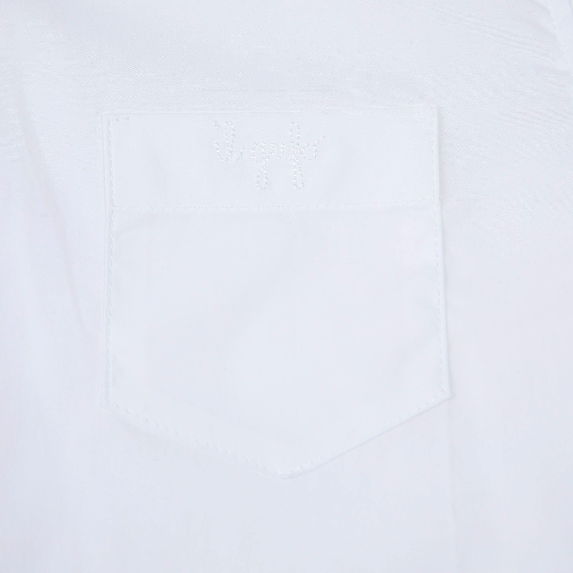 Boys White Cotton Shirt