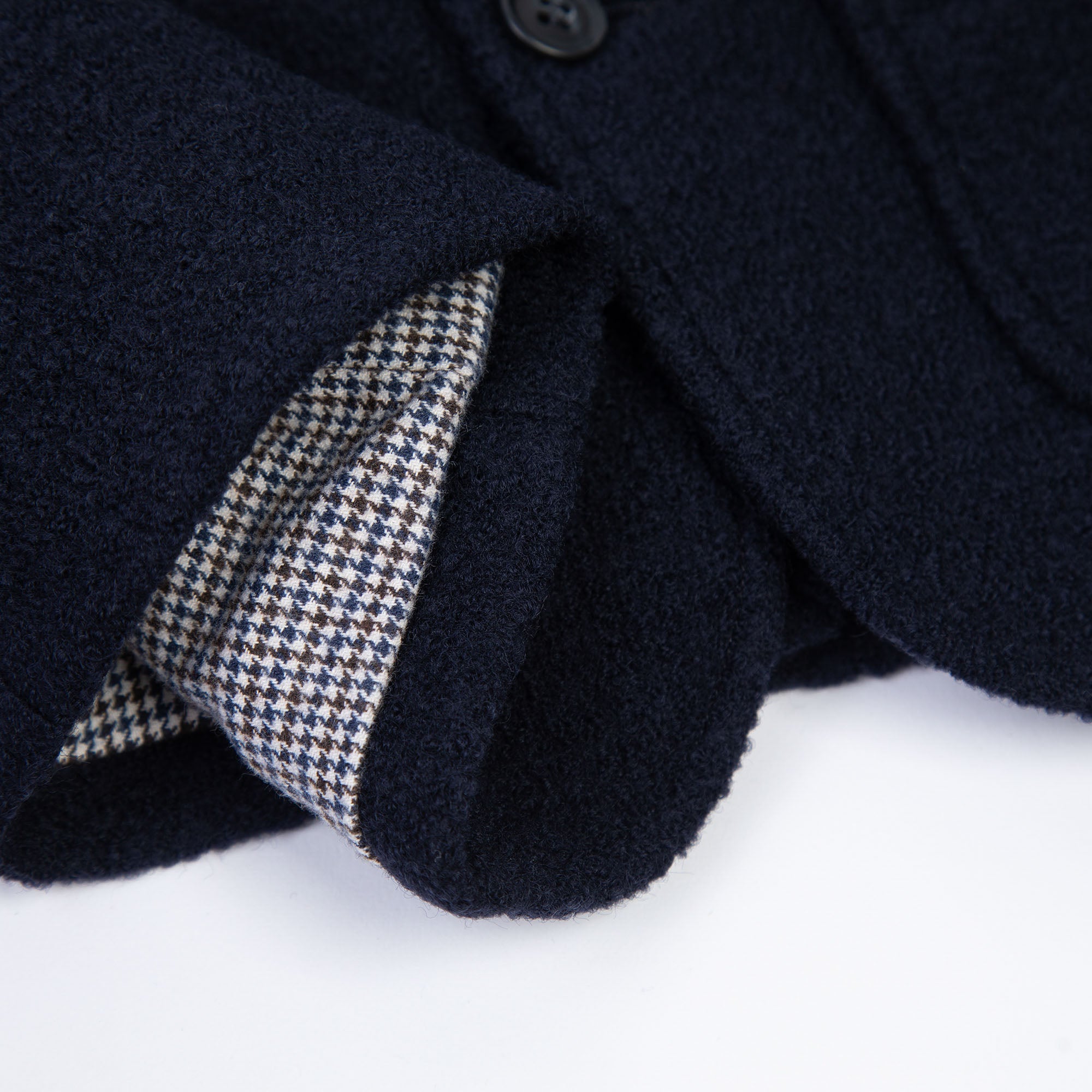 Boys Navy Wool Coat