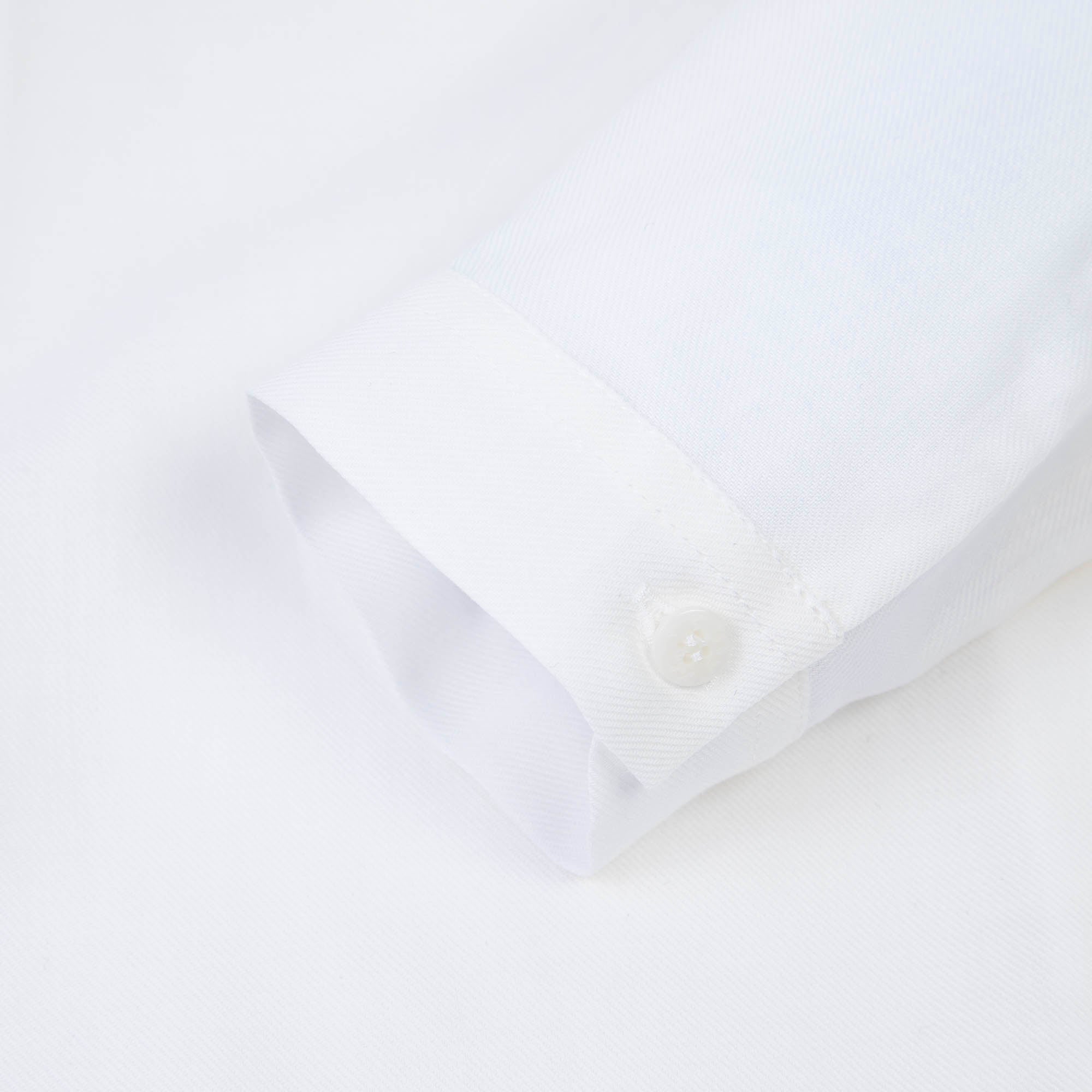 Girls White Ruffle Cotton Shirt