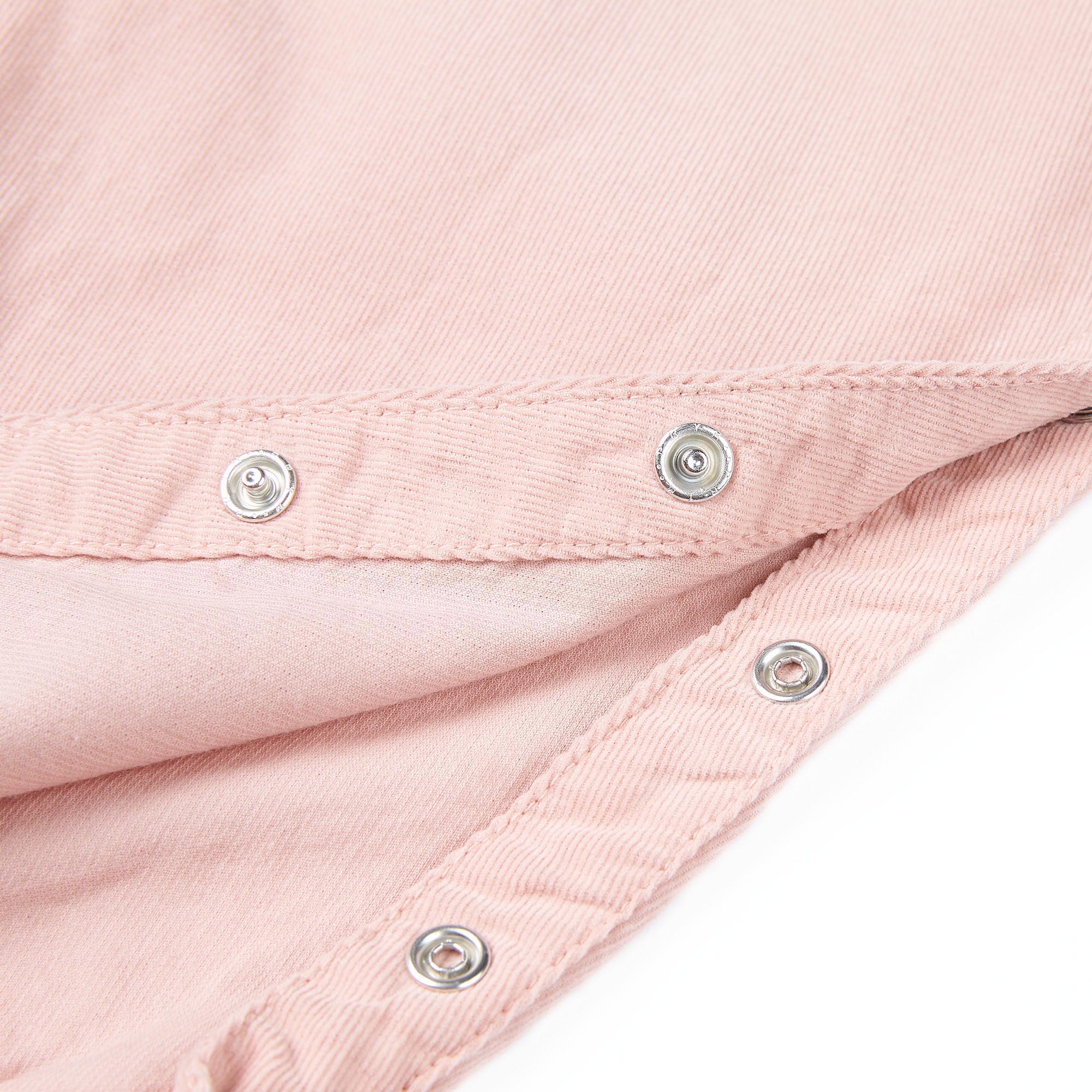 Baby Girls Pink Cotton Babysuit